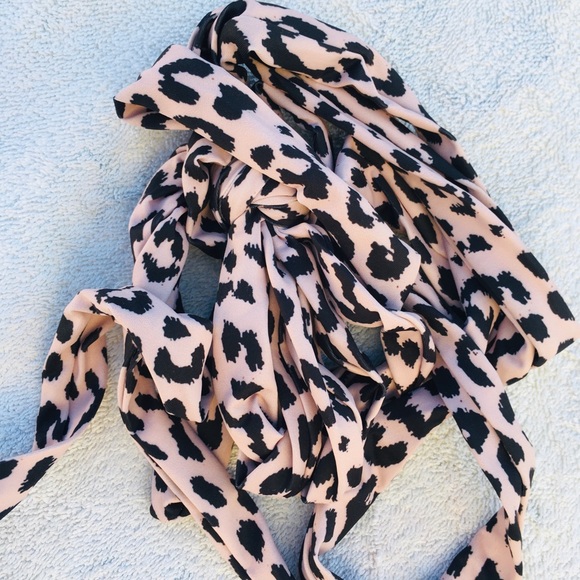 Leopard print halter monokini swimsuit size 8 - Picture 6 of 12
